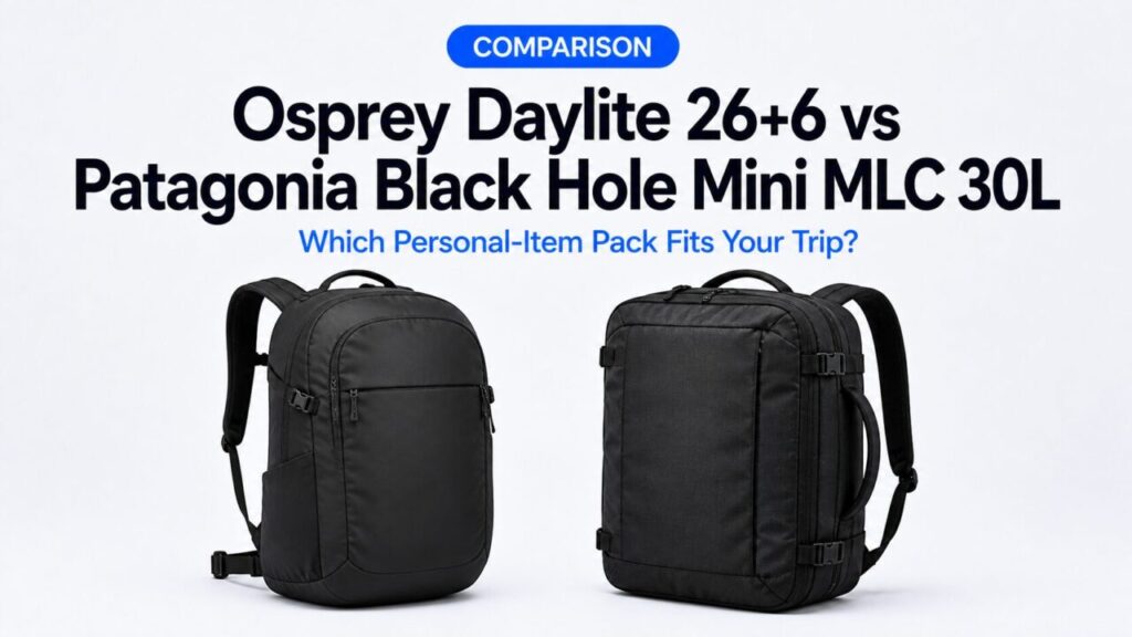 Osprey Daylite 26+6 vs Patagonia Black Hole Mini MLC 30L: Which Personal-Item Pack Fits Your Trip?