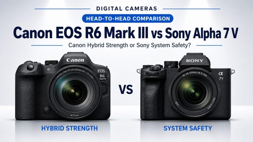 Canon EOS R6 Mark III vs Sony Alpha 7 V: Canon Hybrid Strength or Sony System Safety?
