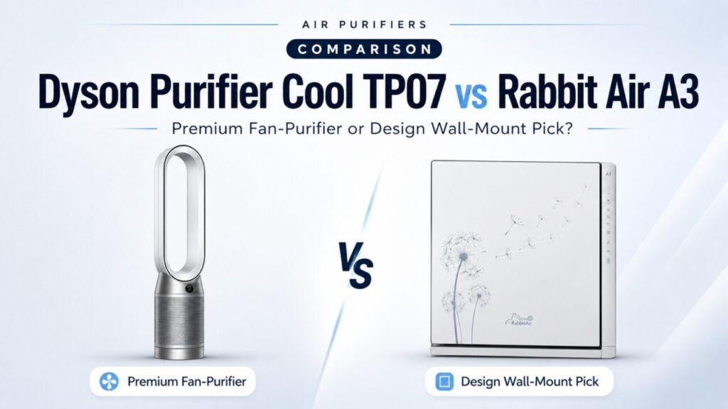 Dyson Purifier Cool TP07 vs Rabbit Air A3: Premium Fan-Purifier or Design Wall-Mount Pick?