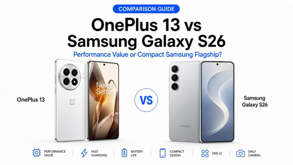 OnePlus 13 vs Samsung Galaxy S26: Performance Value or Compact Samsung Flagship?