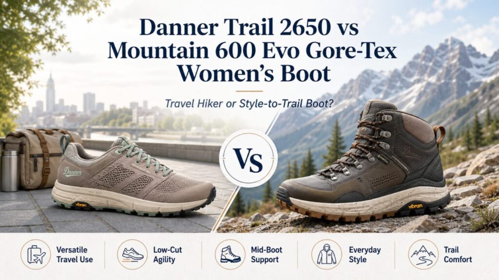 Danner Trail 2650 vs Mountain 600 Evo Gore-Tex Women’s Boot: Travel Hiker or Style-to-Trail Boot?