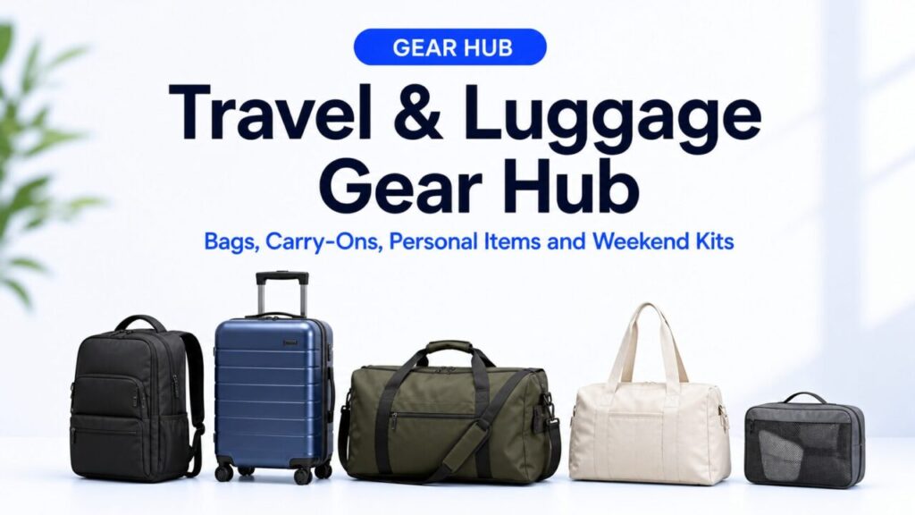 Travel & Luggage Gear Hub: Bags, Carry-Ons, Personal Items and Weekend Kits